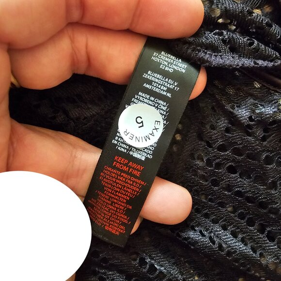 NWT!! Bluebella Iris Plunge Soft Delicate Lace Bodysuit, US 6 (S), Black - Picture 12 of 12